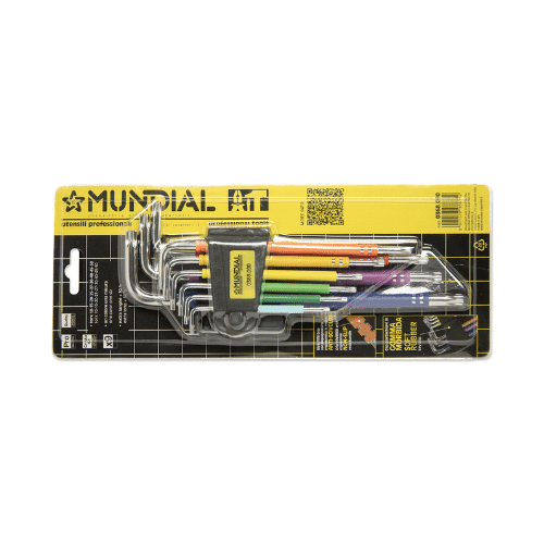 Set plastificiranih ključev TORX 9-delni