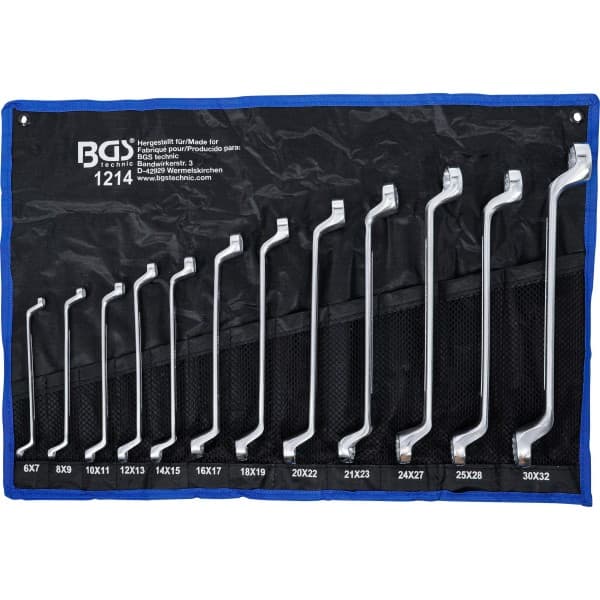 Set dvojnih ključev 6x7 - 30x32mm