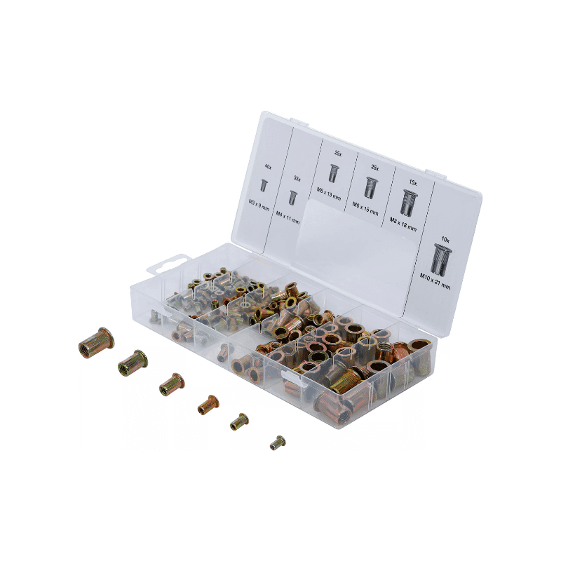 Set slepih kovic | galvazirano jeklo | 150-delni