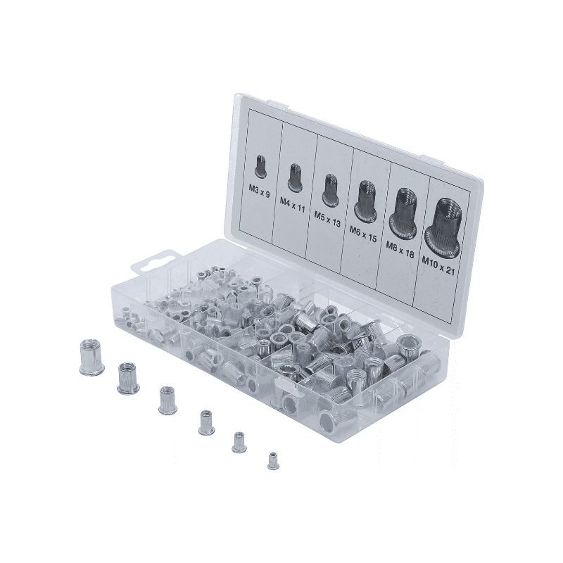 Set slepih kovic aluminijaste 150-delni