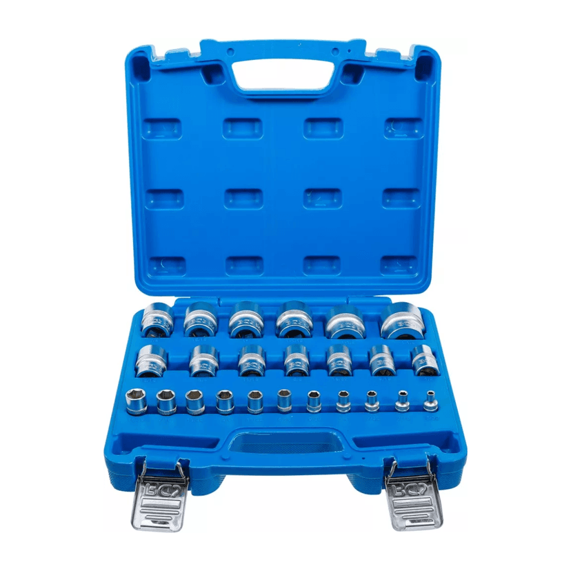 Set nasadnih ključev 1/4" - 1/2" colski 24-delni
