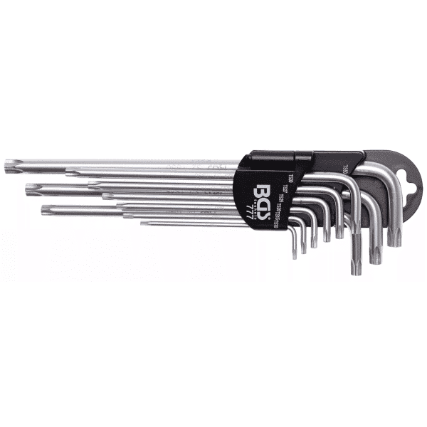 TORX ključi 5-robi T10-T50 podaljšani 9-delni set