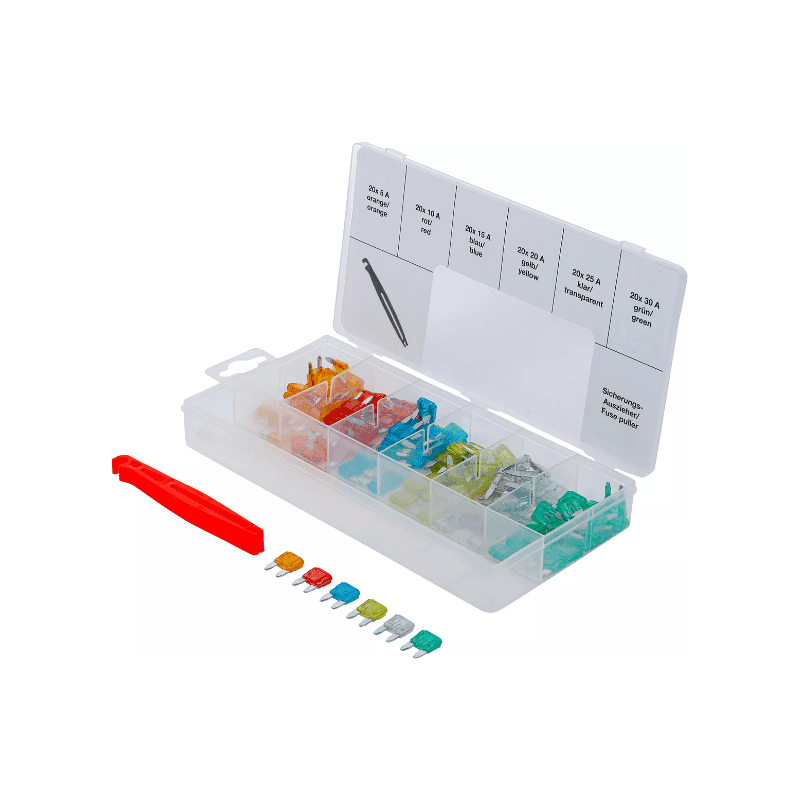 Set avtomobilskih varovalk 121-delni MINI 5-30A