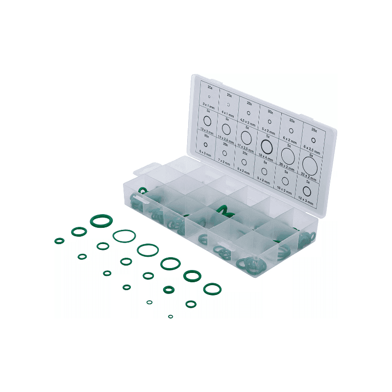 Set tesnilnih obročev gumi 225-delni