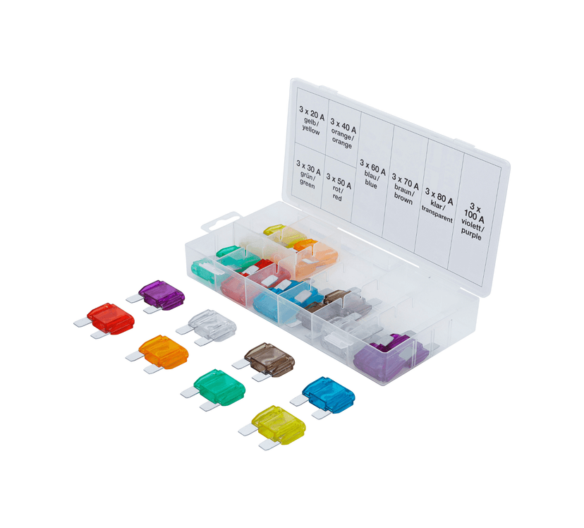 Set avtomobilskih varovalk MAXI 24-delni