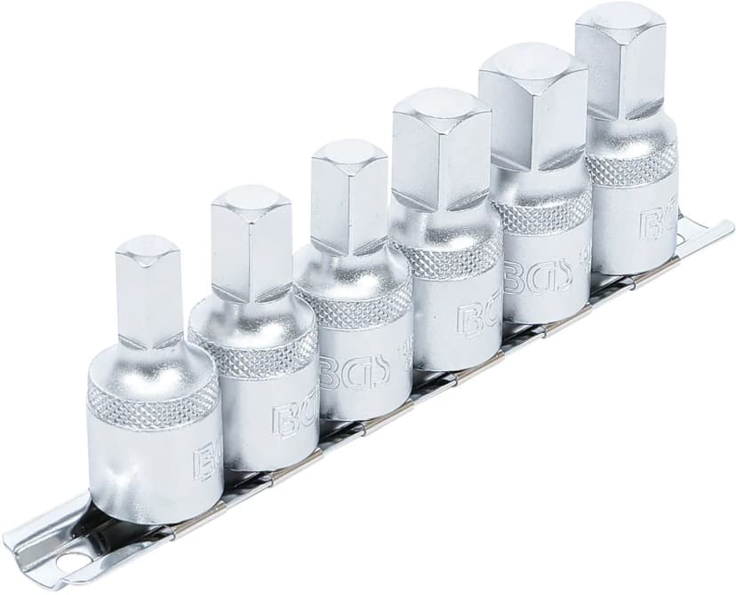 Set servisnih nasadnih ključev za olje, pogon 12.5 mm (1/2"), notranji štirirob, 6-delni