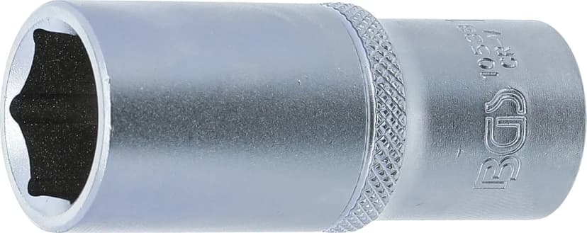 Nasadni ključ, šestrobi, globok, pogon 10 mm (3/8"), 18 mm