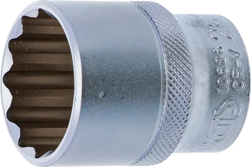 Nasadni ključ, 12-robni, pogon 12.5 mm (1/2"), 26 mm