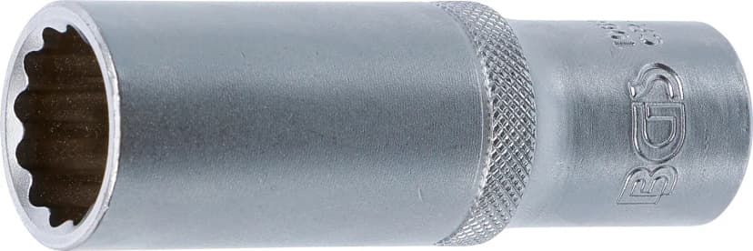 Nasadni ključ, 12-robni, globok, pogon 12.5 mm (1/2"), 18 mm