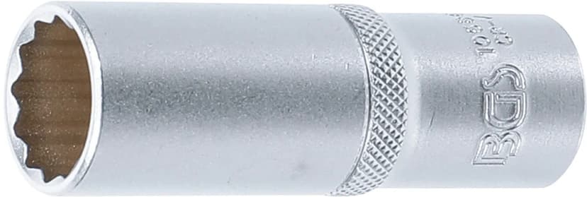 Nasadni ključ, 12-robni, globok, pogon 12.5 mm (1/2"), 19 mm