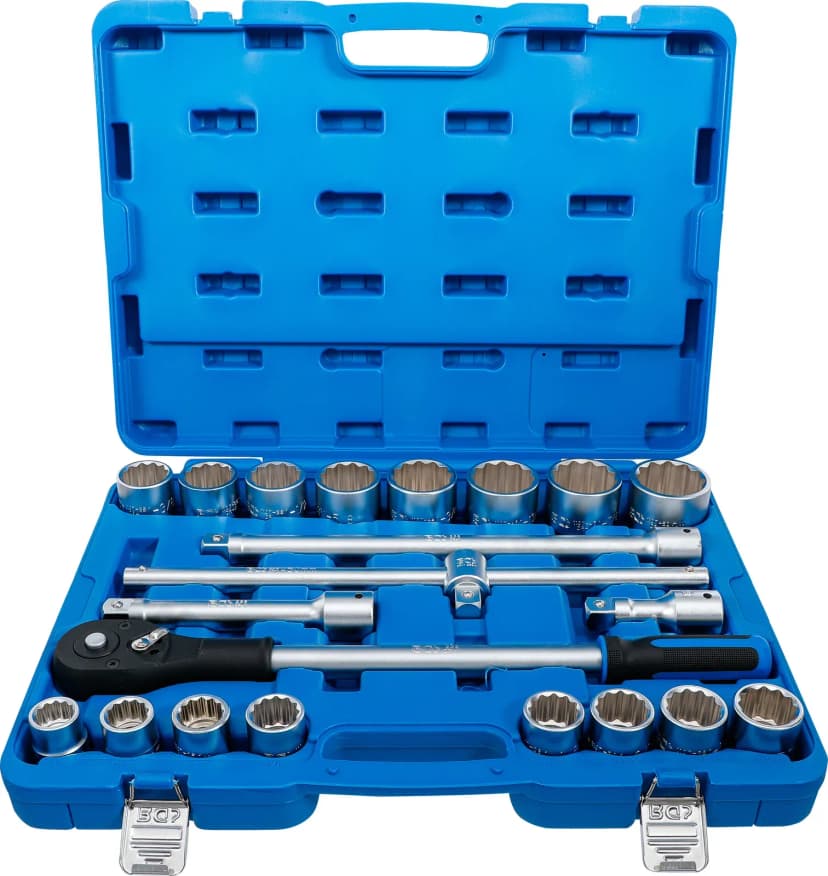 Set nasadnih ključev, 20 mm (3/4"), palčne velikosti, 21-delni