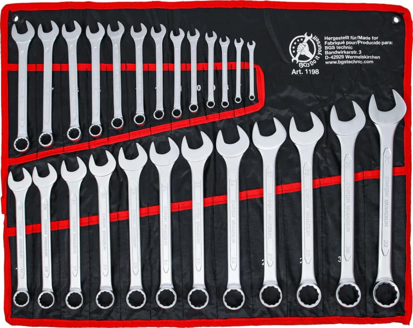 Set kombiniranih ključev, 6 - 32 mm, 25-delni