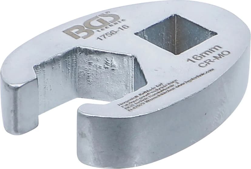 Odprti ključ za cevne priključke, pogon 10 mm (3/8"), 16 mm