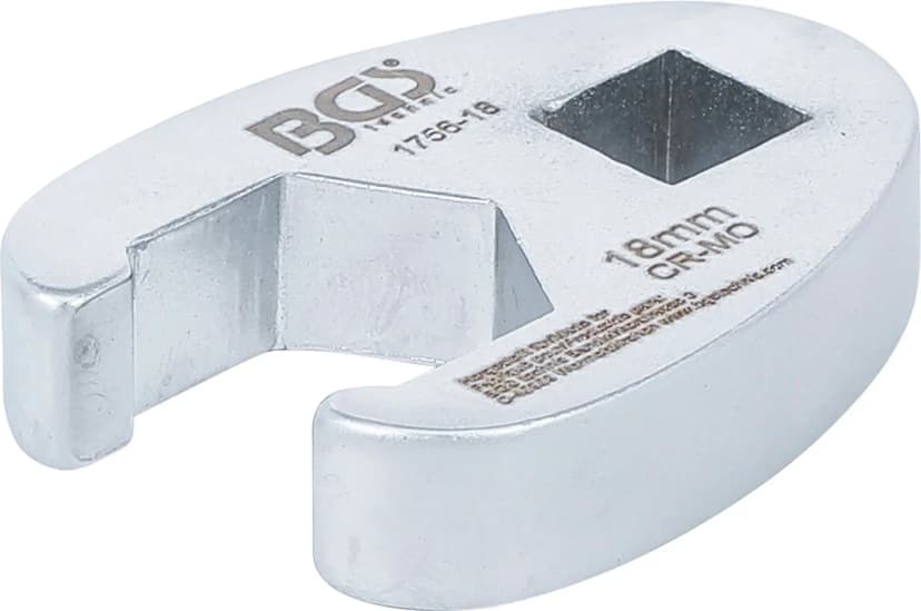 Odprti ključ za cevne priključke, pogon 10 mm (3/8"), 18 mm
