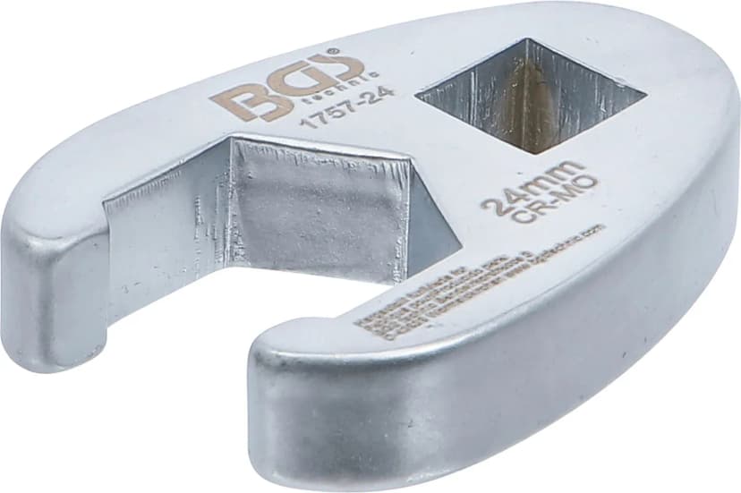 Odprti ključ za cevne priključke, pogon 12.5 mm (1/2"), 24 mm