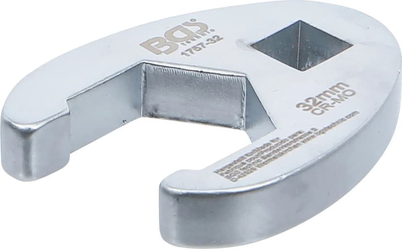 Odprti ključ za cevne priključke, pogon 12.5 mm (1/2"), 32 mm