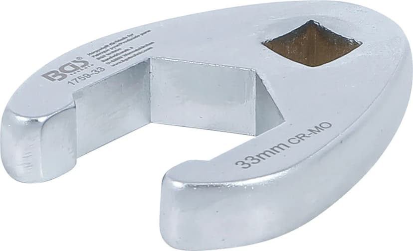 Odprti ključ za cevne priključke, pogon 12,5 mm (1/2"), 33 mm