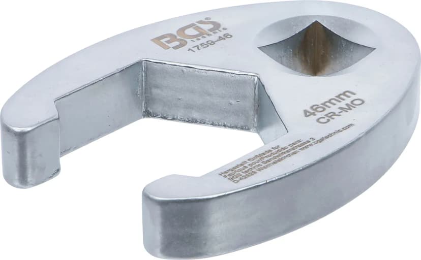 Odprti ključ za cevne priključke, pogon 20 mm (3/4"), 46 mm