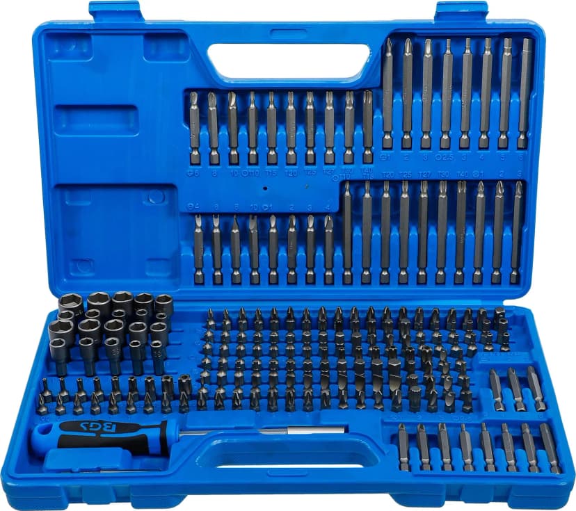 Set univerzalnih/varnostnih bitov, pogon 6.3 mm (1/4"), 208-delni