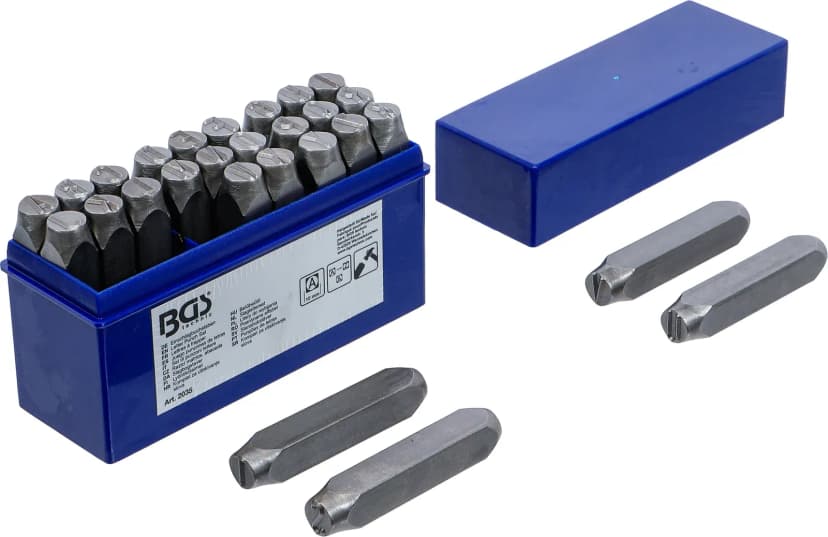 Set črkovnih izbijačev, 10 mm