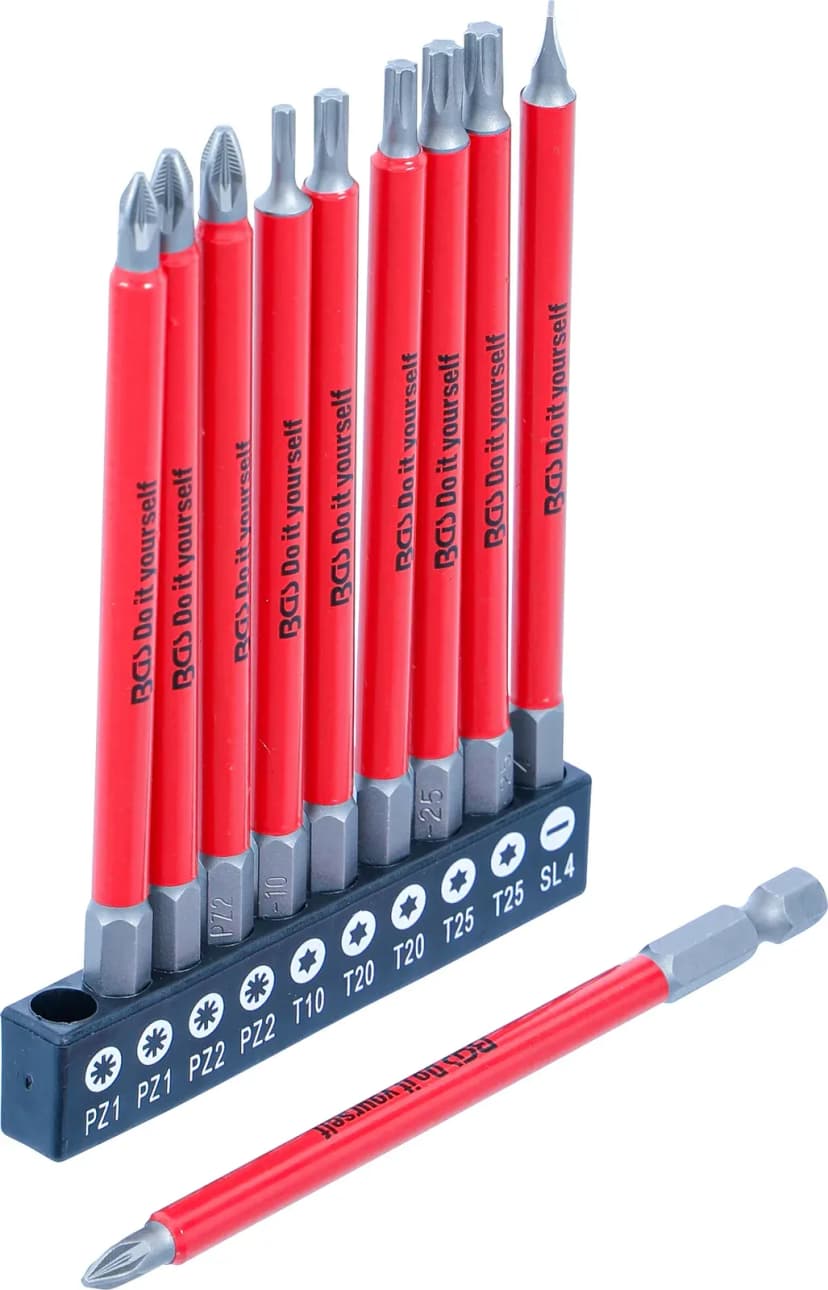 Set protizdrsnih bitov, magneten, 110 mm, 10-delni