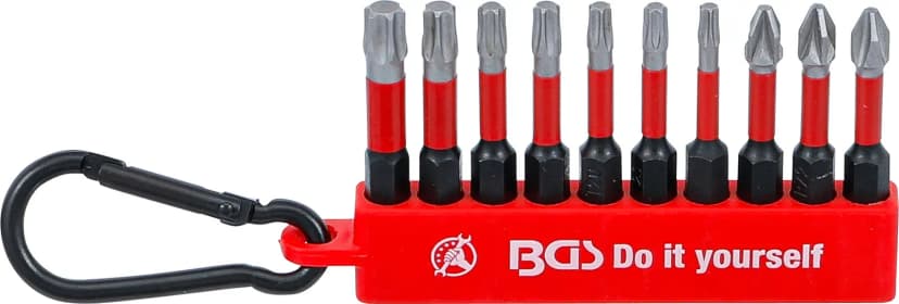 Set torzijskih bitov, pogon 6.3 mm (1/4"), 50 mm, 10-delni