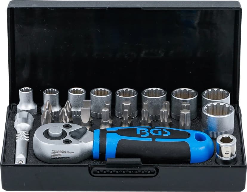 Set nasadnih ključev, pogon 6.3 mm (1/4"), 28-delni