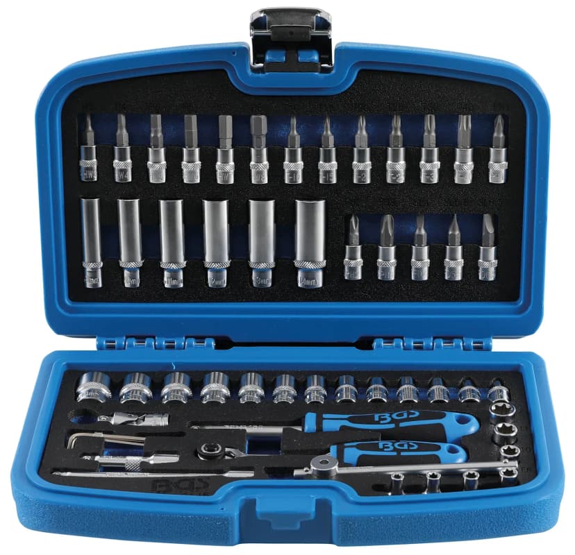 Set nasadnih ključev, pogon 6.3 mm (1/4"), 53-delni