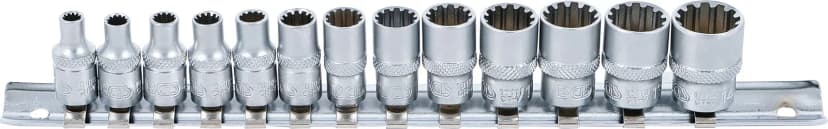 Set nasadnih ključev, Gear Lock, pogon 6.3 mm (1/4"), 13-delni