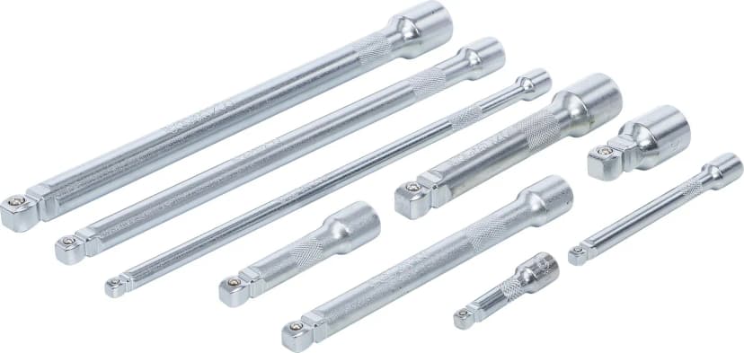 Set zglobnih podaljškov, 6.3 mm (1/4") / 10 mm (3/8") / 12.5 mm (1/2"), 9-delni