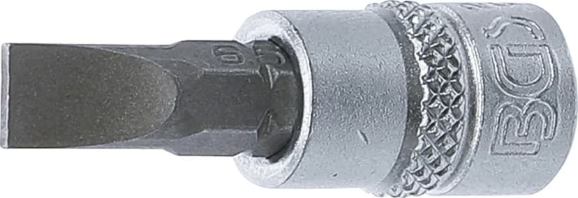 Nasadni ključ z bitom, pogon 6.3 mm (1/4"), ploski SL 6.5 mm