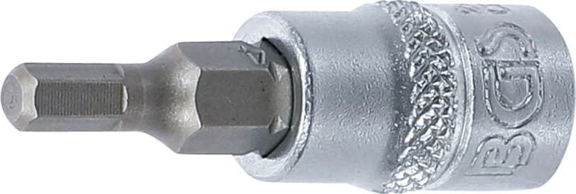 Nasadni ključ z bitom, pogon 6.3 mm (1/4"), notranji šestrob 4 mm