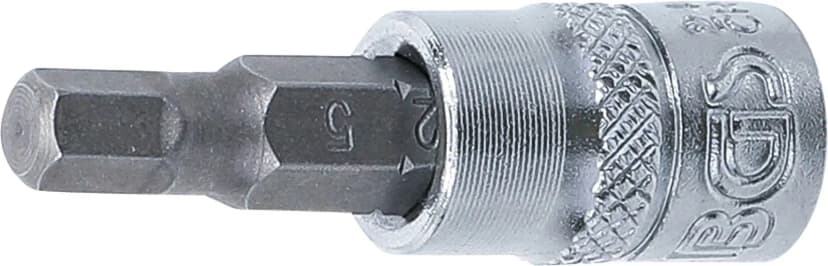 Nasadni ključ z bitom, pogon 6.3 mm (1/4"), notranji šestrob 5 mm