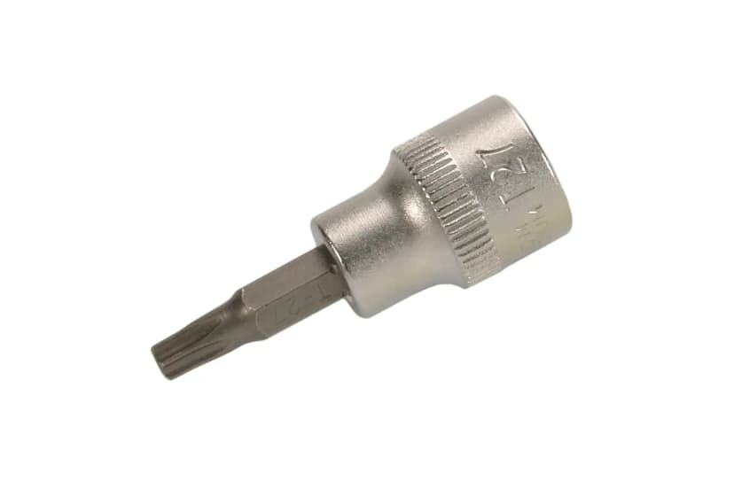 Nasadni ključ z bitom, pogon 10 mm (3/8"), T-profil z zaščito proti odpiranju (za Torx) T25