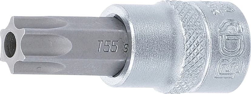 Nasadni ključ z bitom, pogon 10 mm (3/8"), T-profil z zaščito proti odpiranju (za Torx) T55