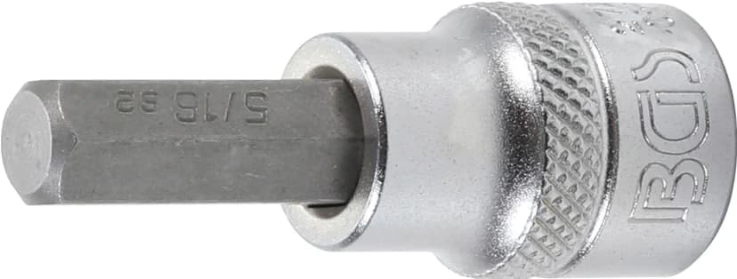 Nasadni ključ z bitom, pogon 10 mm (3/8"), notranji šestrob 5/16"