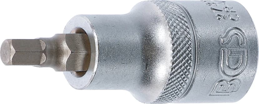 Nasadni ključ z bitom, dolžina 55 mm, pogon 12.5 mm (1/2"), notranji šestrob 7/32"