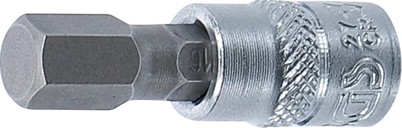 Nasadni ključ z bitom, pogon 6.3 mm (1/4"), notranji šestrob 5/16"