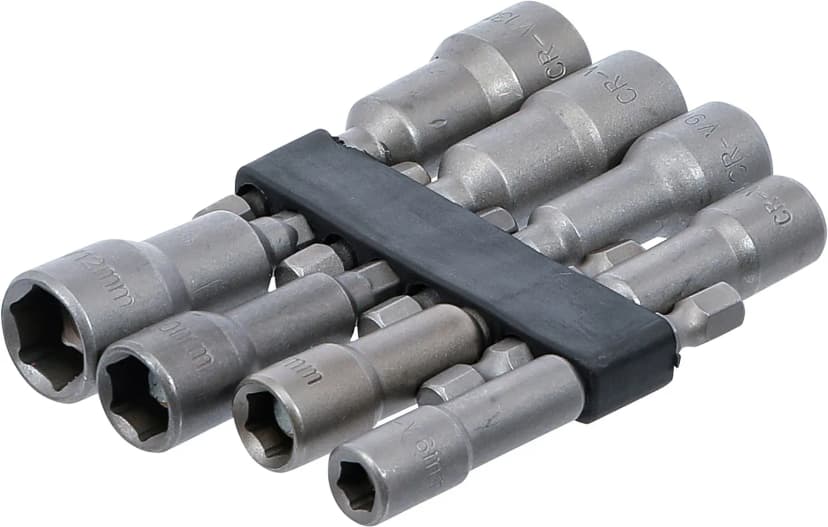Set nasadnih ključev, šestrobi, pogon 6.3 mm (1/4"), 6 - 13 mm, 8-delni