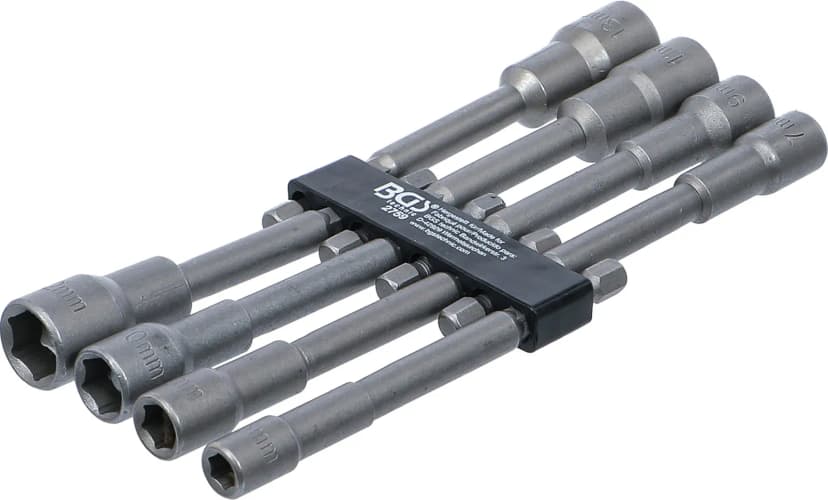 Set nasadnih ključev, šestrobi, ekstra dolg, pogon 6.3 mm (1/4"), za električne vrtalnike, 6 - 13 mm, 8-delni