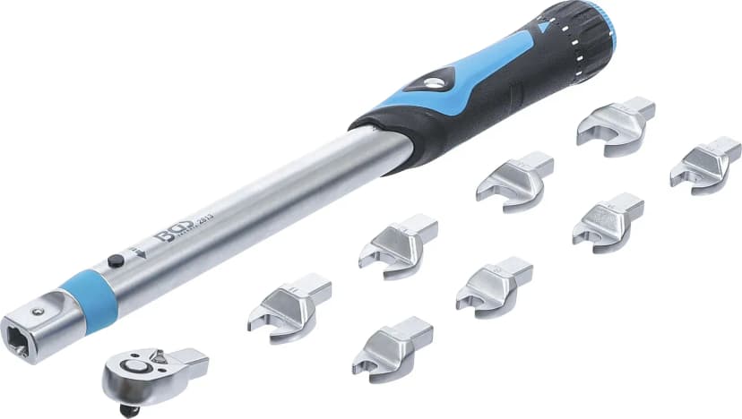 Set momentnih ključev, 6.3 mm (1/4"), 10 - 50 Nm, 10-delni