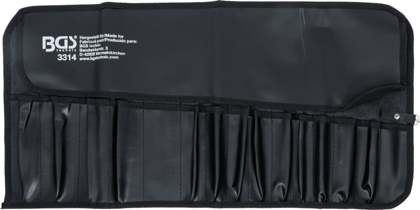 Zvitek torba za orodje s 15 predelki, 660 x 320 mm, prazen