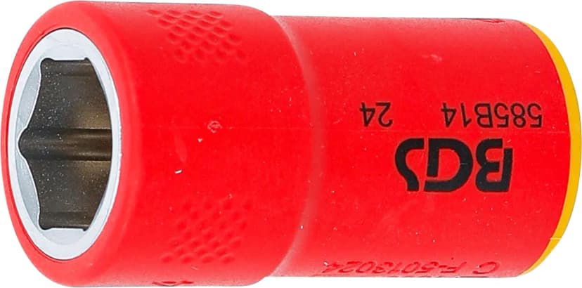 VDE nasadni ključ, šestrobi, pogon 10 mm (3/8"), 14 mm
