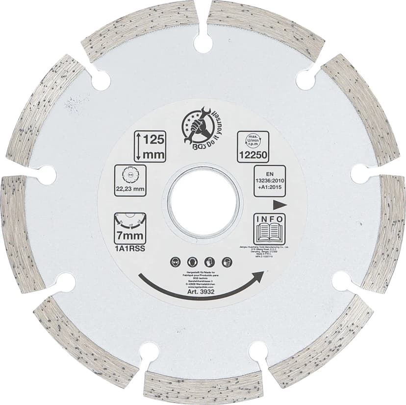 Segmentni rezalni disk, Ø 125 mm