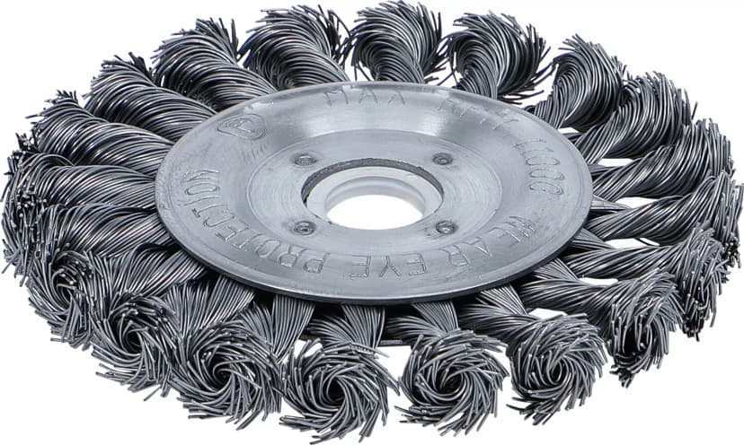 Ploščata krtača / pletena okrogla krtača, Ø 115 mm