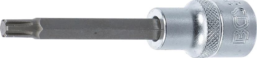 Nasadni ključ z bitom, dolžina 100 mm, pogon 12.5 mm (1/2"), zobati profil (za RIBE), M7