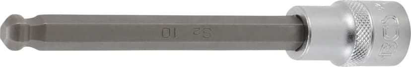 Nasadni ključ z bitom, dolžina 140 mm, pogon 12.5 mm (1/2"), notranji šestrob s kroglično glavo 10 mm