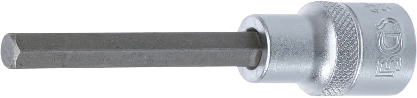 Nasadni ključ z bitom, dolžina 100 mm, pogon 12.5 mm (1/2"), notranji šestrob 8 mm