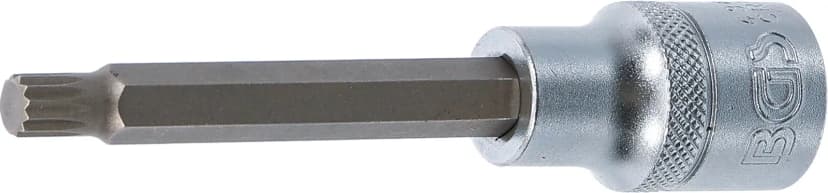 Nasadni ključ z bitom, dolžina 100 mm, pogon 12.5 mm (1/2"), zobati profil (za XZN), M8