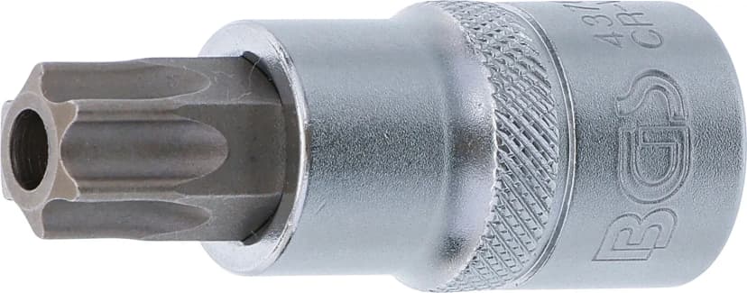 Nasadni ključ z bitom, pogon 12.5 mm (1/2"), T-profil z izvrtino (za Torx) T60